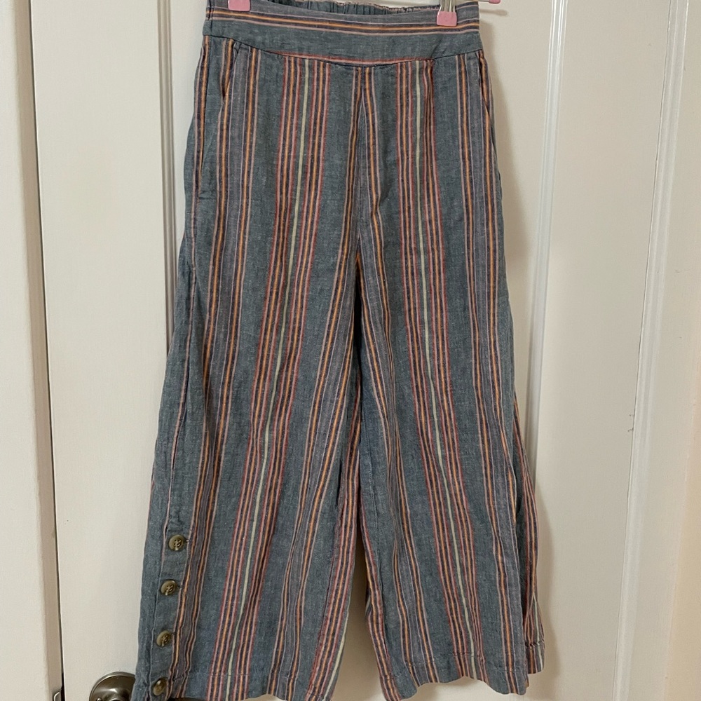 Madewell crop wide leg pants